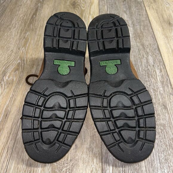 Timberland Leather Low Top Lug Sole Shoes Men’s US Size 6.5M Brown Derby Boots - Picture 10 of 11